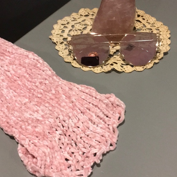 Destructed Chenille Sweater in Pretty Pink! - Picture 6 of 8